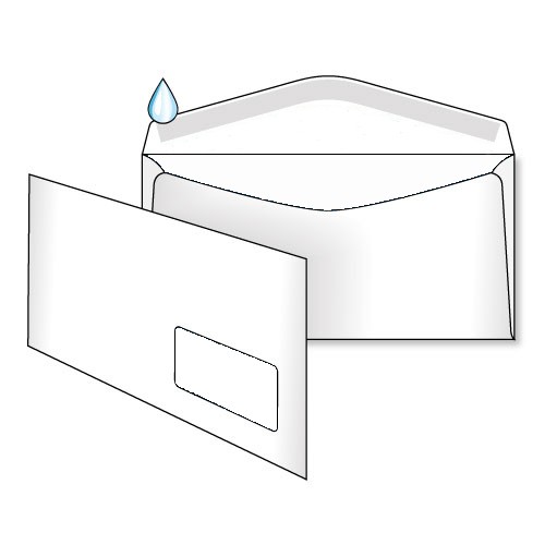 Конверт поштовий С65 (114x229 мм) вікно, офсет 80 г/м², 1 шт.